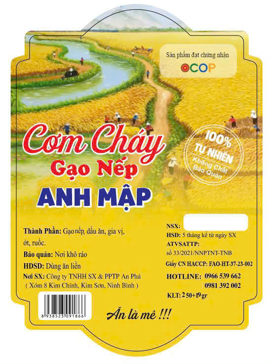 Cơm cháy siêu chà bông Anh Mập 250-19gr