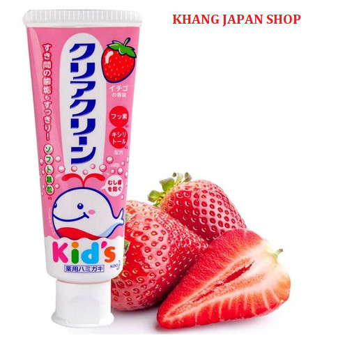 Kem đánh răng Kao Kids vị DÂU  70g