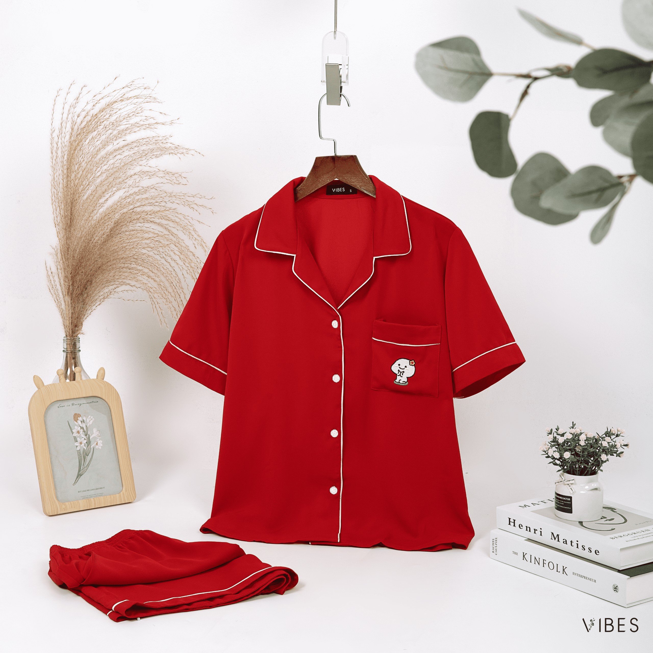 VIBES Pijama ngắn Meme Py Set