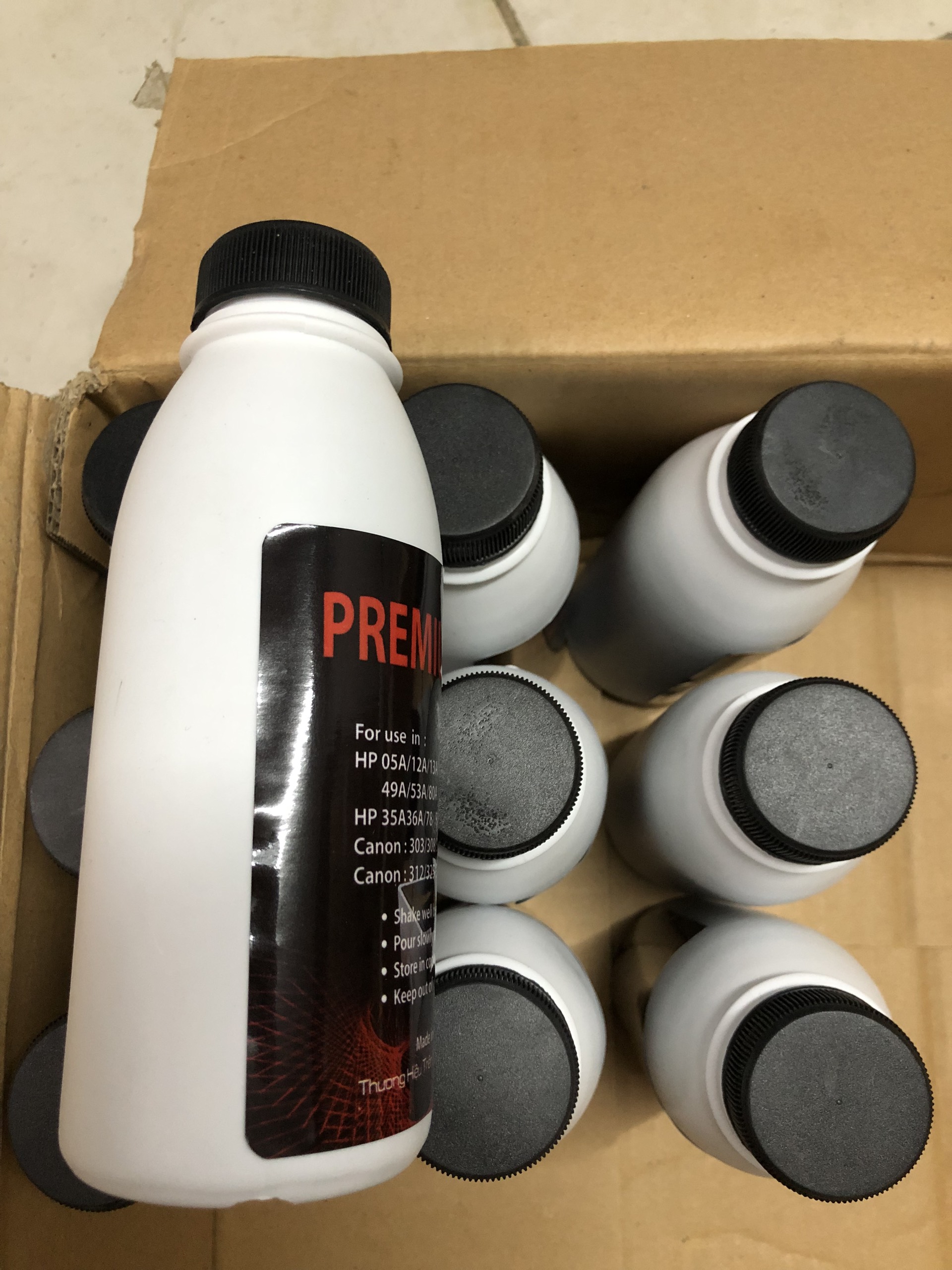 [TẶNG PHỄU] COMBO 5 LỌ MỰC ĐỔ MÁY IN CANON - HP ĐA NĂNG - MỰC PREMIUM 140G CÓ SẴN TẠI HÀ NỘI