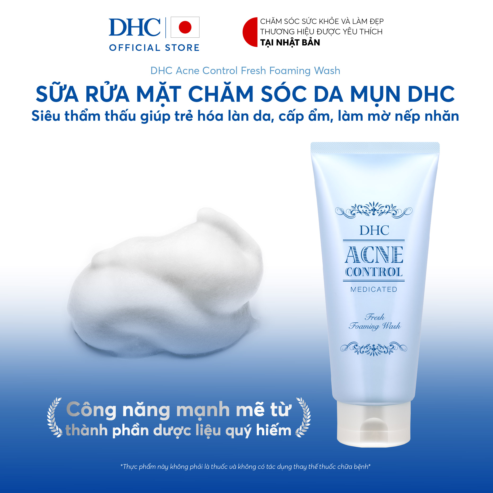 Nước hoa hồng trị mụn DHC Acne Control Fresh Lotion