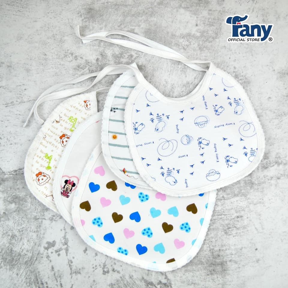Yếm Cột Dây Loại Nhỏ Fany Cho Bé Sơ Sinh. Yếm Ăn Dặm, Yếm Dãi Vải Coton
