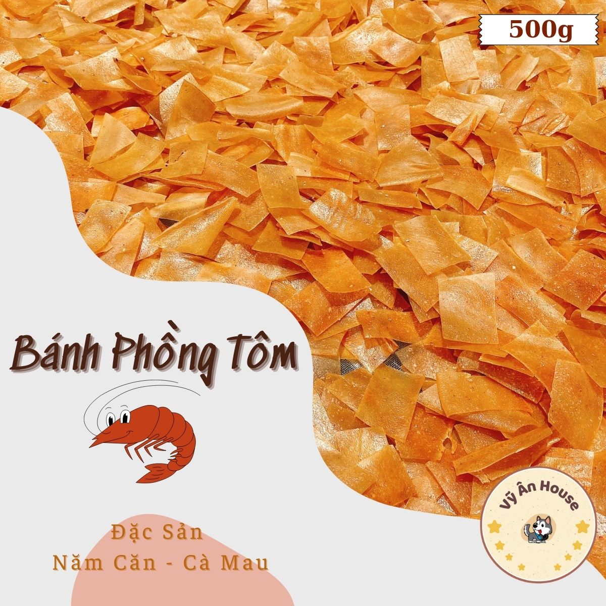 Bánh Phồng Tôm Cà Mau - 500g (Thương Hiệu Quốc Duy)