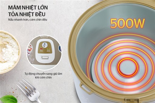 Nồi cơm điện 1.2 lít Sunhouse SHD8216 mới 100%