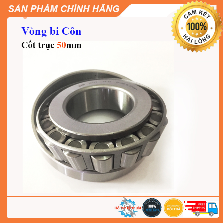 Bạc đạn Côn (Vòng bi) Trục 50mm,  ổ chặn 30210