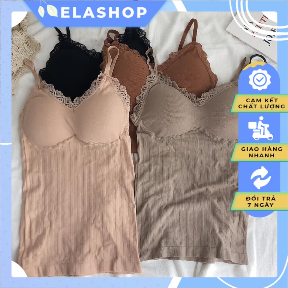 Áo bra dáng dài viền ren
