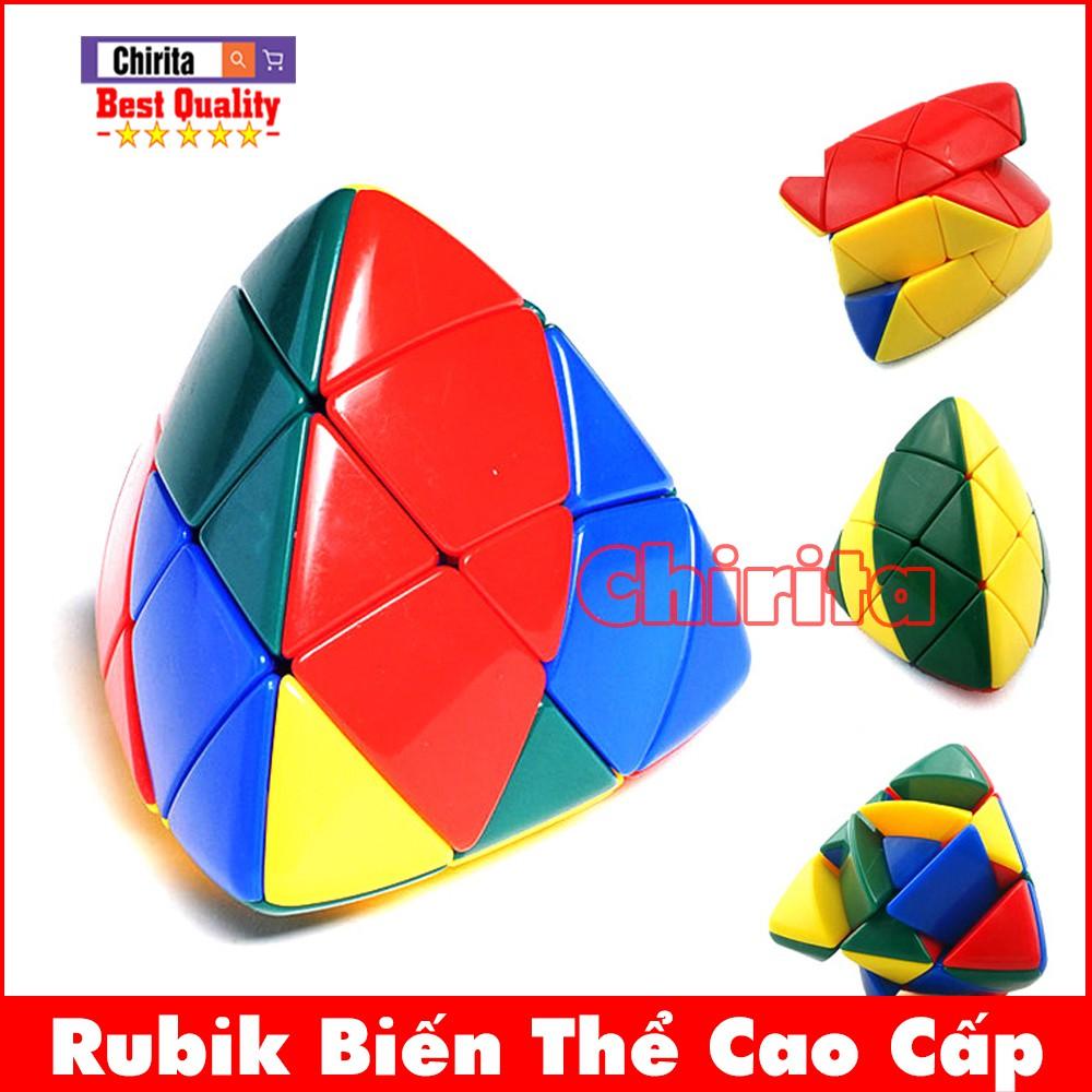 Đồ Chơi Rubik Tam Giác LỒI Không Viền - Rubik Biến Thể Cao Cấp (shop có đủ hàng rubik 2x2, rubik 3x3, rubik 4x4, 5x5, 6x6, biến thể, snake, tam giác hàng đẹp) - Chirita