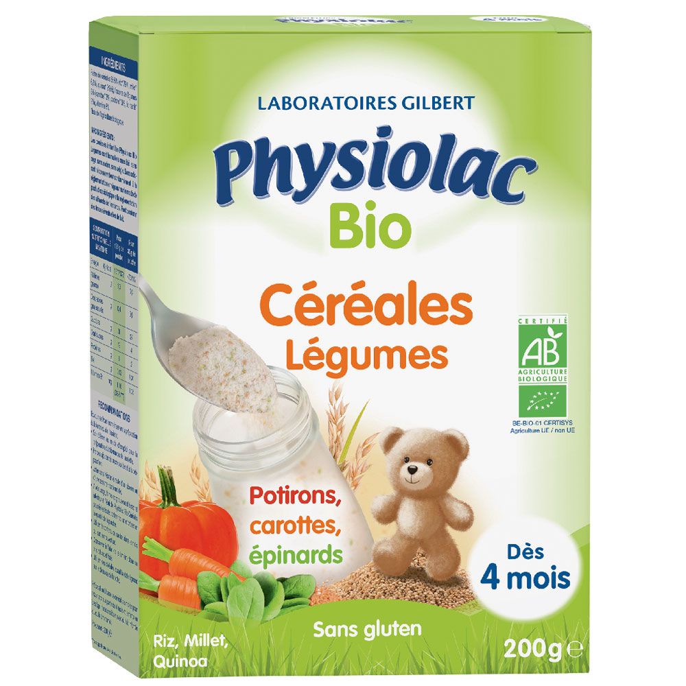 [SHIP AIR] Bột lắc sữa hữu cơ Physiolac cho bé từ 4 tháng 200gram