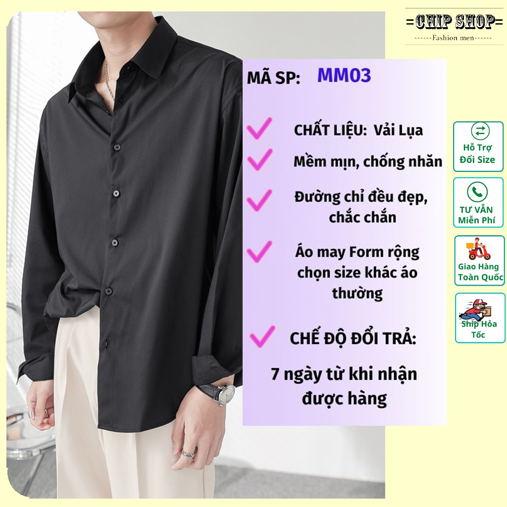 Áo sơ mi form rộng nam nữ Unisex oversize phong cách Ulzzang hàn quốc