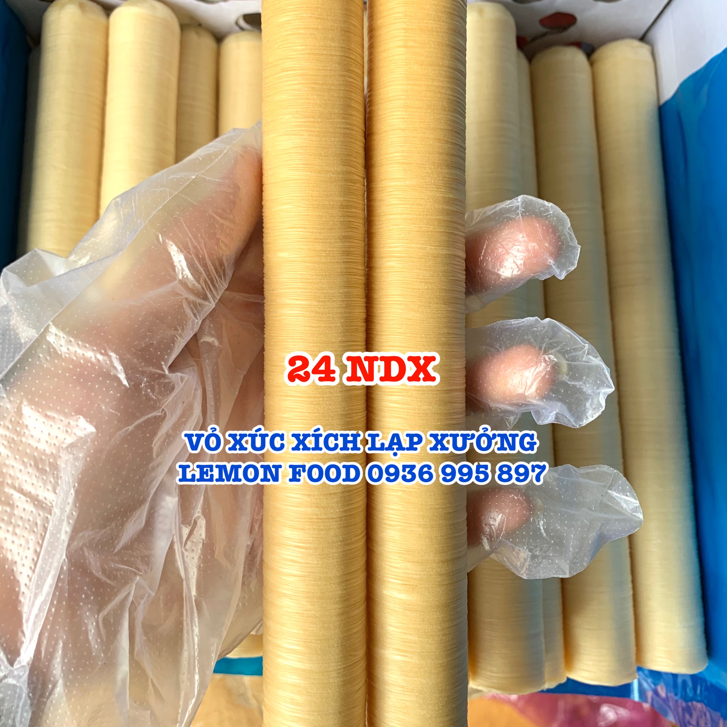 Combo 2 Collagen shells for making sausages size 24mm, type 1 NDX of Viscofan Germany