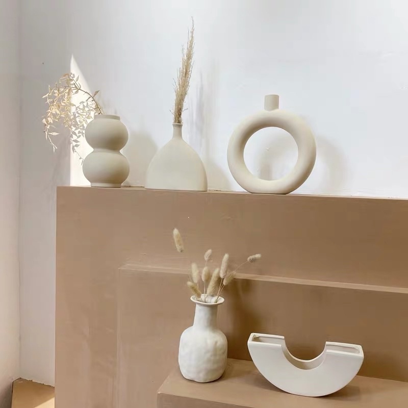 Bình gốm nghệ thuật độc đáo, trang trí kệ, tủ