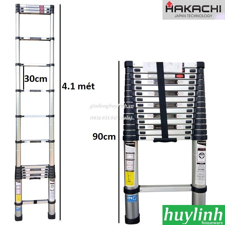 [HCM]Thang nhôm rút đơn Hakachi HT-410CP - 4.1 mét