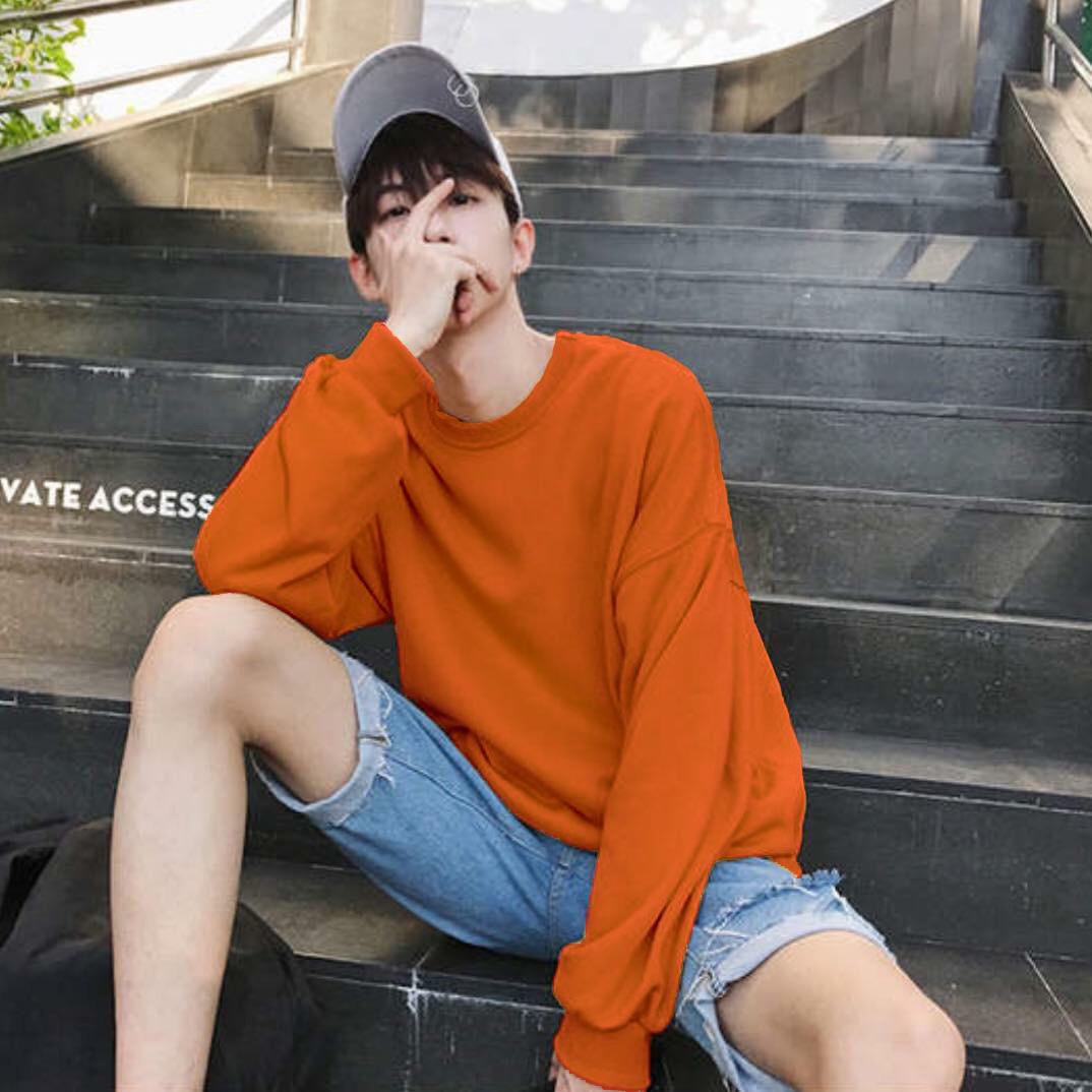 ÁO HOODIE NAM TRƠN KHÔNG NÓN CỰC CHẤT