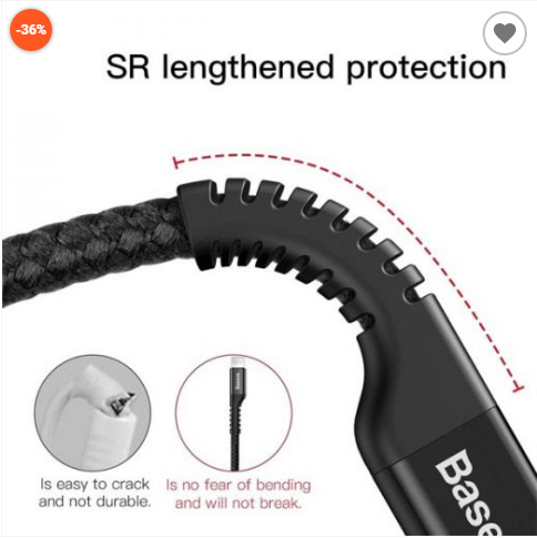 Baseus Cáp sạc Lightning dây xoắn đàn hồi Baseus Fish Eye Spring Data dùng cho iPhone / iPad (2A, 1M, Spring Fast Charging Data Lightning Cable)