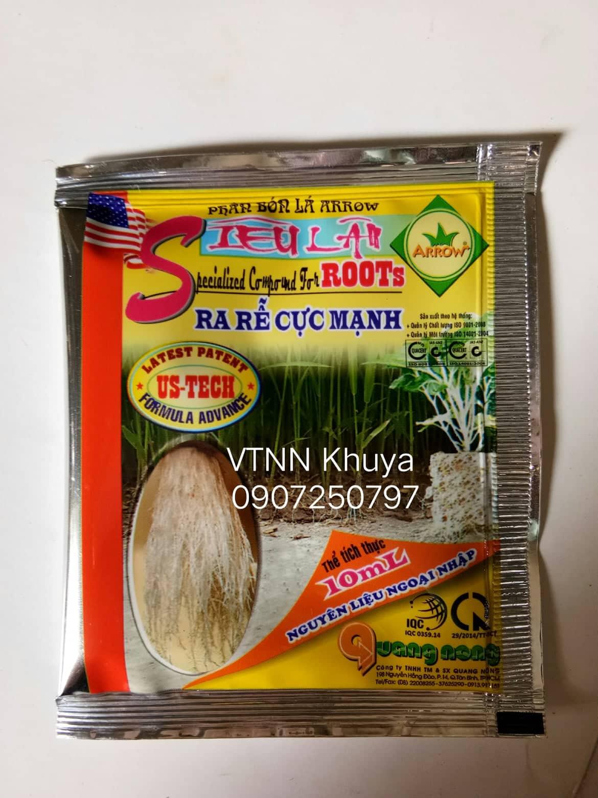 Phân bón lá Siêu lân ra rễ cực mạnh Roots 10ml