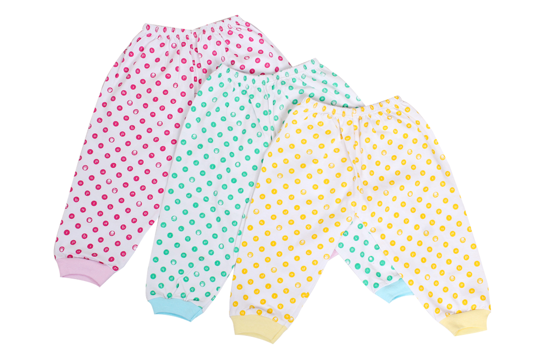 Quần sơ sinh dài chấm bi BABIBOO BB48