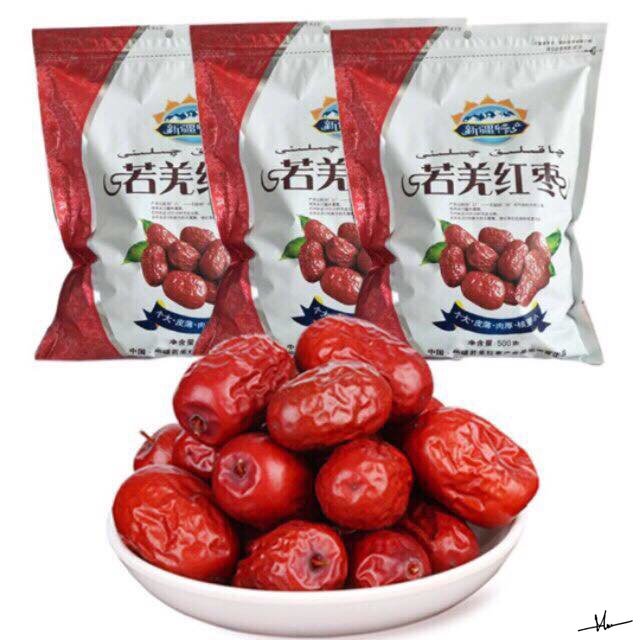1kg táo đỏ sấy khô tân cương nhiều thịt dẻo ngon