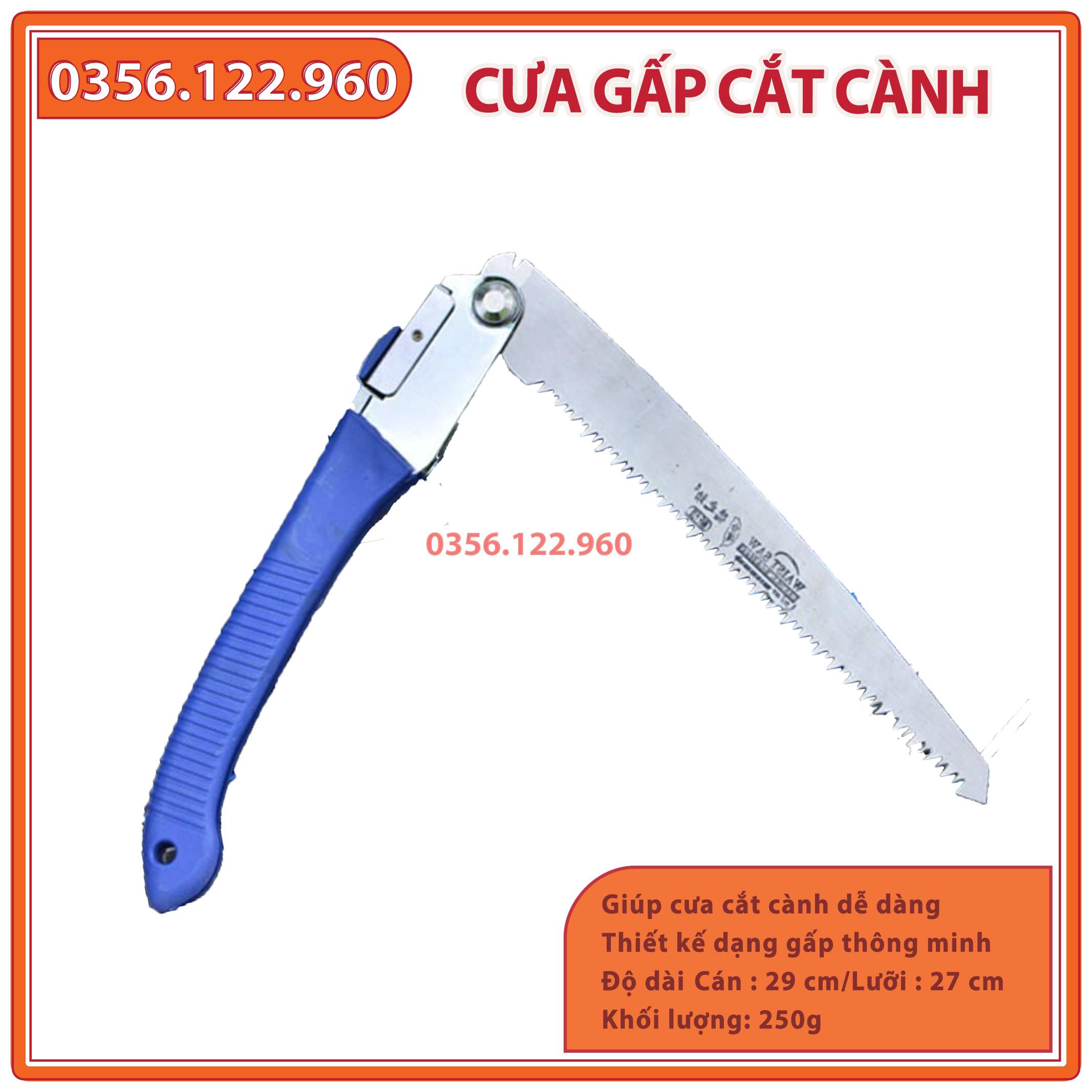 Cưa gấp cắt cành, Cưa mini cắt cây cảnh, tay gấp gọn