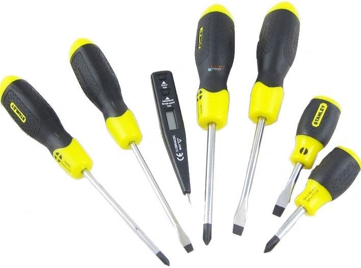 Bộ tua vít 6 chi tiết Stanley 92-2 (Vàng phối đen)