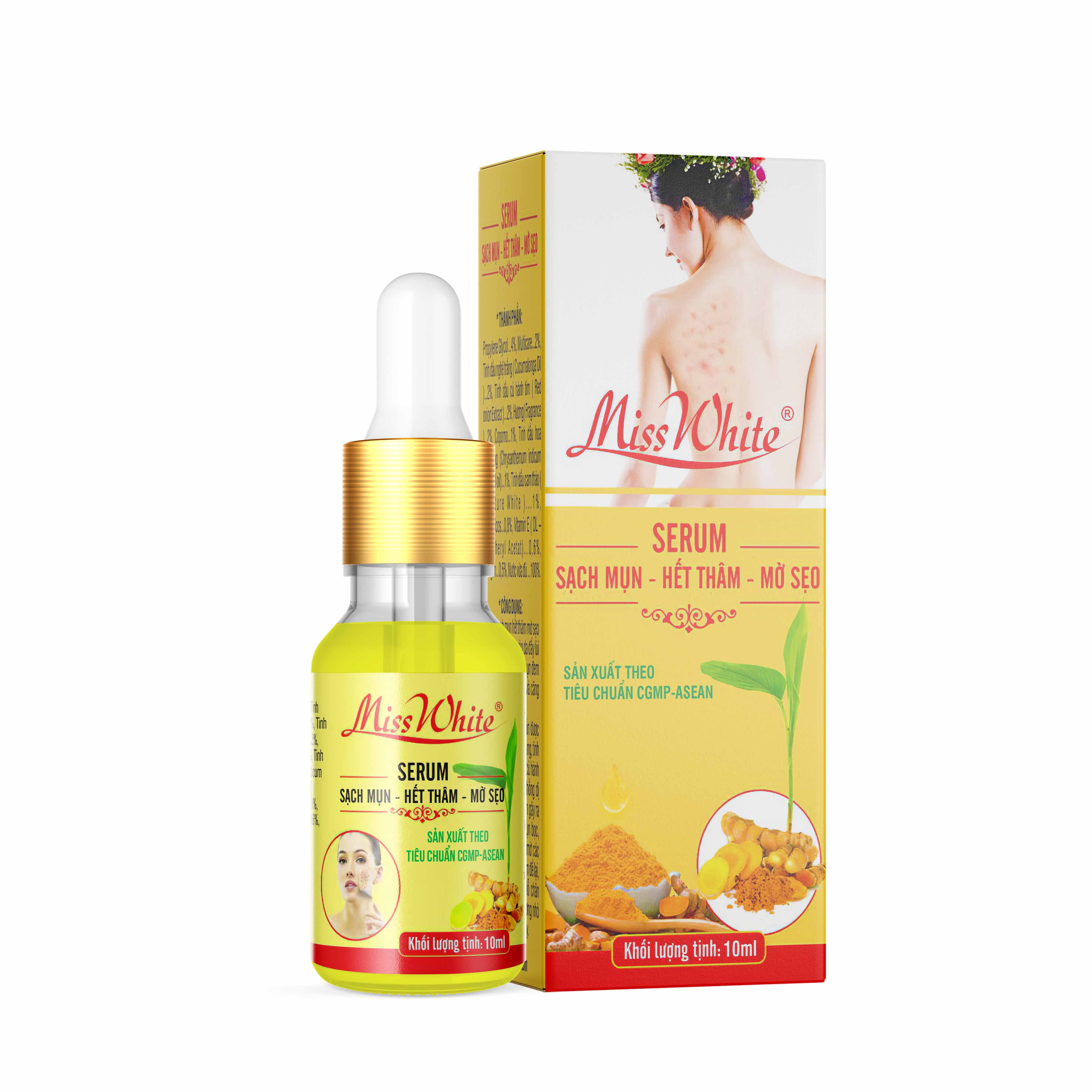 [HCM]Serum miss white Sạch Mụn Hết Thâm Mờ Sẹo 10ml