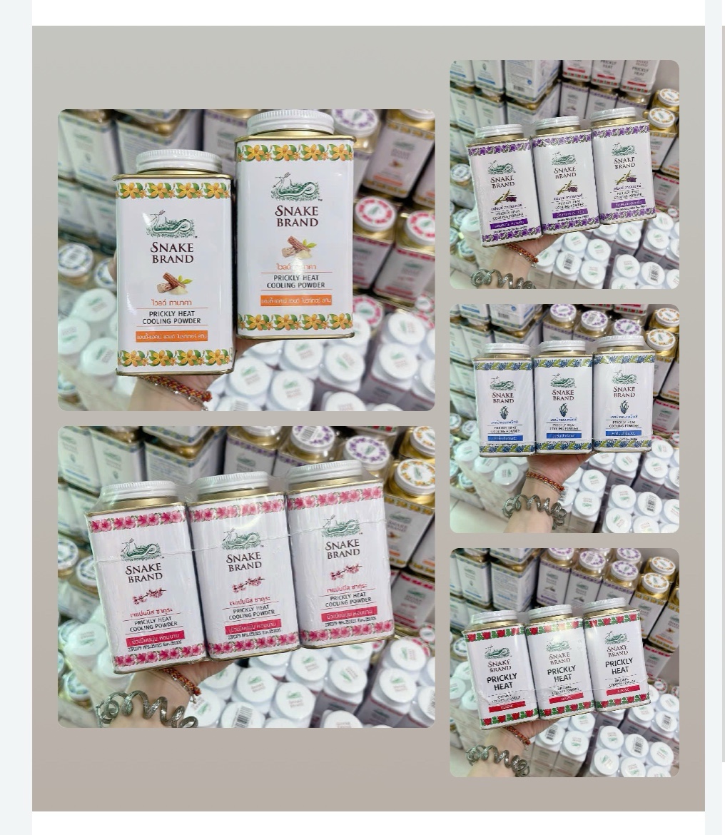 (1 Chai) Phấn Lạnh SNAKE BRAND 140g Thái Lan