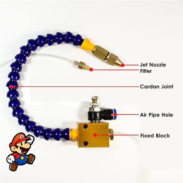 Vòi tưới nguội làm mát lưỡi cắt CNC