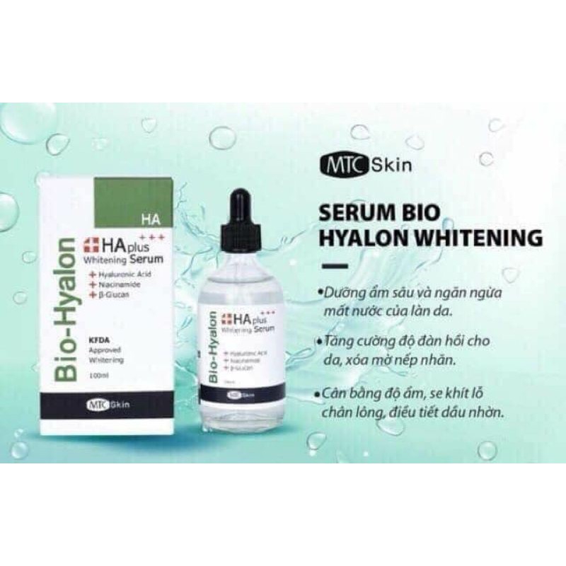 [HCM]HA PLUS serum trắng da dưỡng ẩm căng bóng da 100ml