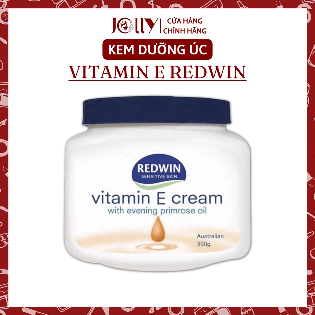 Kem Dưỡng Da Vitamin E Redwin Cream hũ 300g Úc Jolly Cosmetics