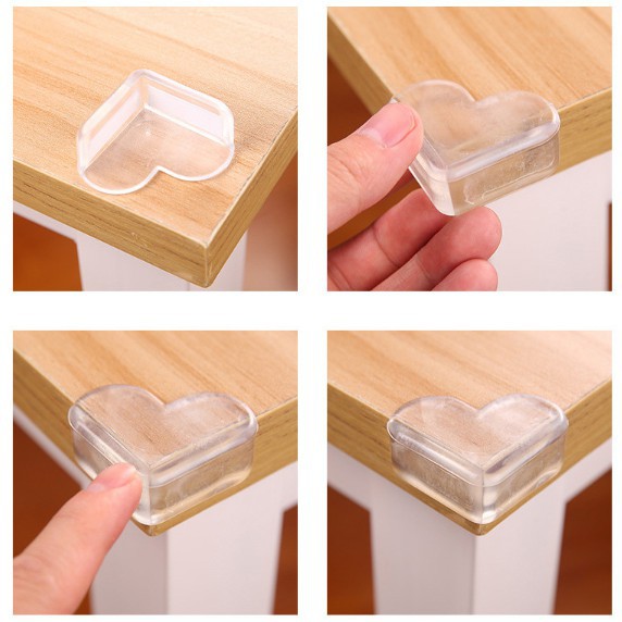 Bọc Góc Cạnh Bàn Silicon Hình Trái Tim