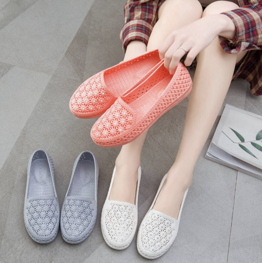 Giày nữ giày búp bê trẻ trung xinh xắn đính đá giá rẻ