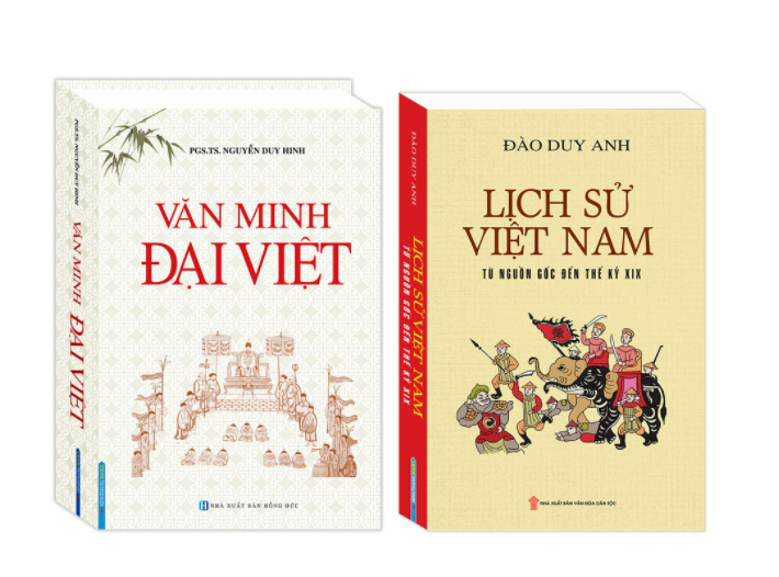 Combo 2 cuốn Văn Minh Đại Việt bìa cứng + Lịch sử Việt Nam từ nguồn gốc đến thế kỷ XIX