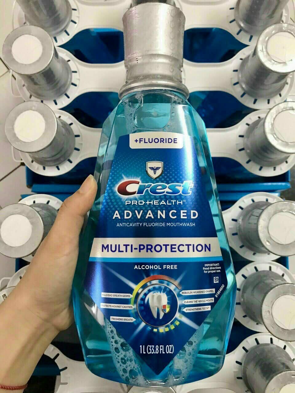 Nước Súc Miệng Crest 3D Pro Health Advantage 1L