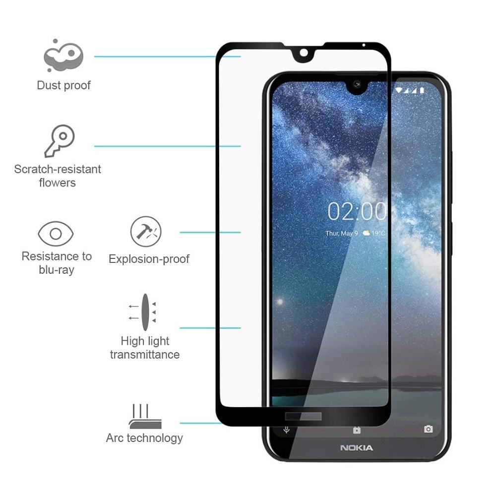 Miếng Dán Kính Cường Lực Full Màn 9D Cho Nokia 3.2 - Đen