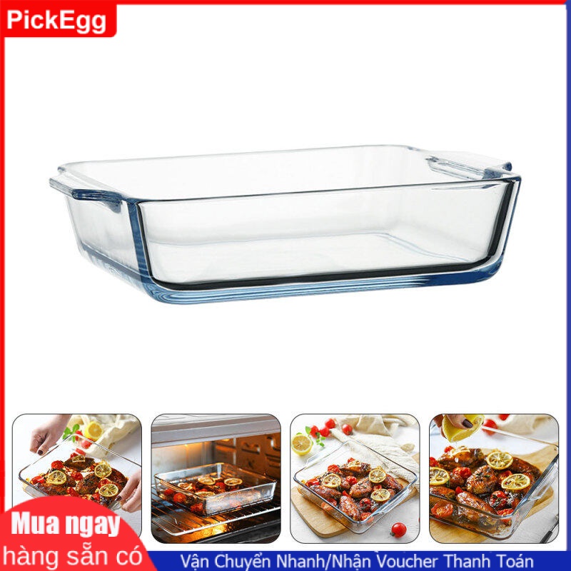 Household Baking Pan Glass Plate Food Serving Plate Microwave Oven Plate