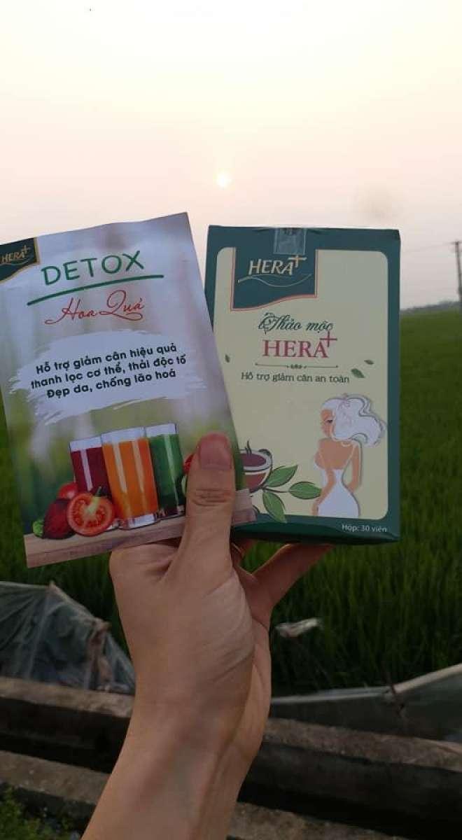 [HCM]Trà thảo mộc giảm cân HERA PLUS dạng viên