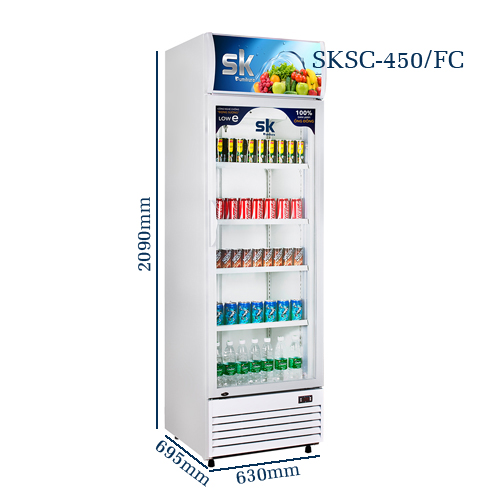 [Trả góp 0%]Tủ Mát Dàn Đồng 450 Lít SKSC-450/FC Sumikura