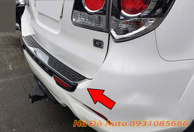 Nẹp Chống Chầy Cốp Ngoài Fortuner 2009 2010 2011 2012 2013 2014 2015 2016 - Chống Chầy Cốp Ngoài Nhựa ABS Fortuner 2009/2016