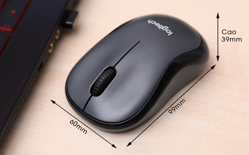 Chuột Không Dây Logitech M220 Không Tiếng Động- Có Công Tắc On/Off - Độ Nhạy Cao - Bảo Hành 12 Tháng