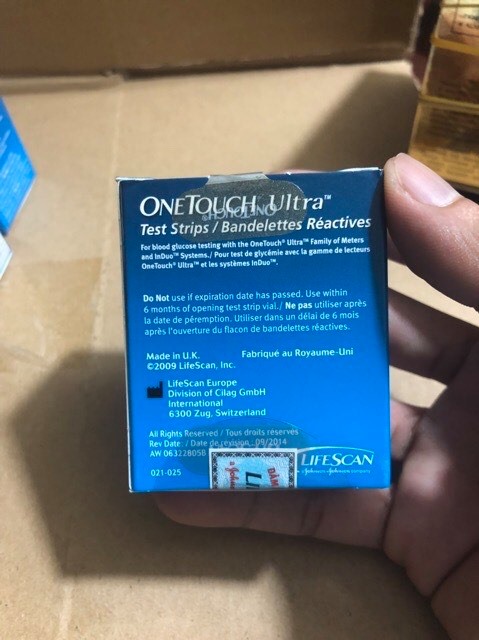 Que thử đường huyết One Touch Ultra