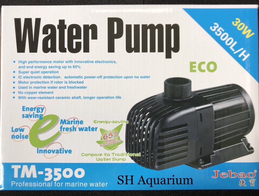 Máy bơm chìm thế hệ mới Jebao TM 3500 cho hồ cá cảnh, hồ thủy sinh