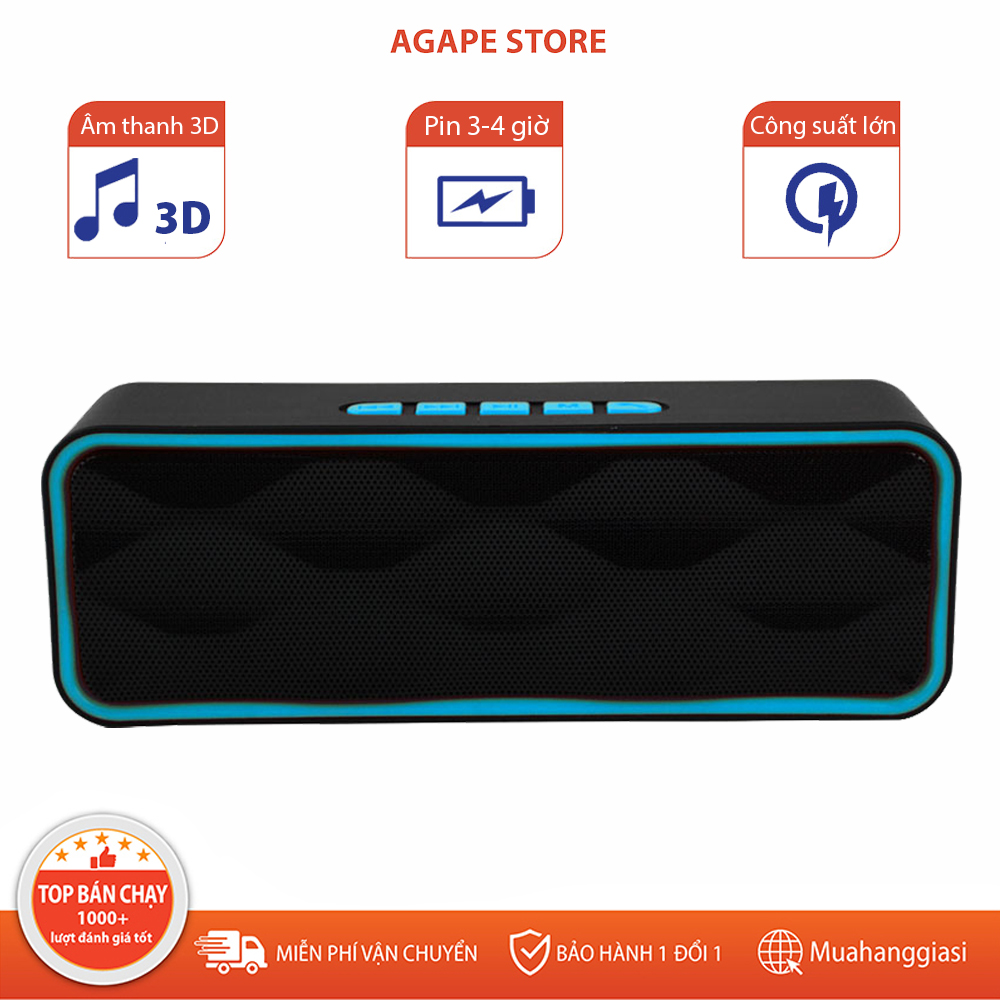 Loa Bluetooth Cầm Tay Nghe Nhạc Không Dây Để Bàn Nhỏ Gọn Cắm Usb Và Thẻ Nhớ Âm Bass Cực Hay Giá Rẻ Mini Nhiều Màu Sắc - BẢO HÀNH 1 ĐỔI 1 NẾU LỖI