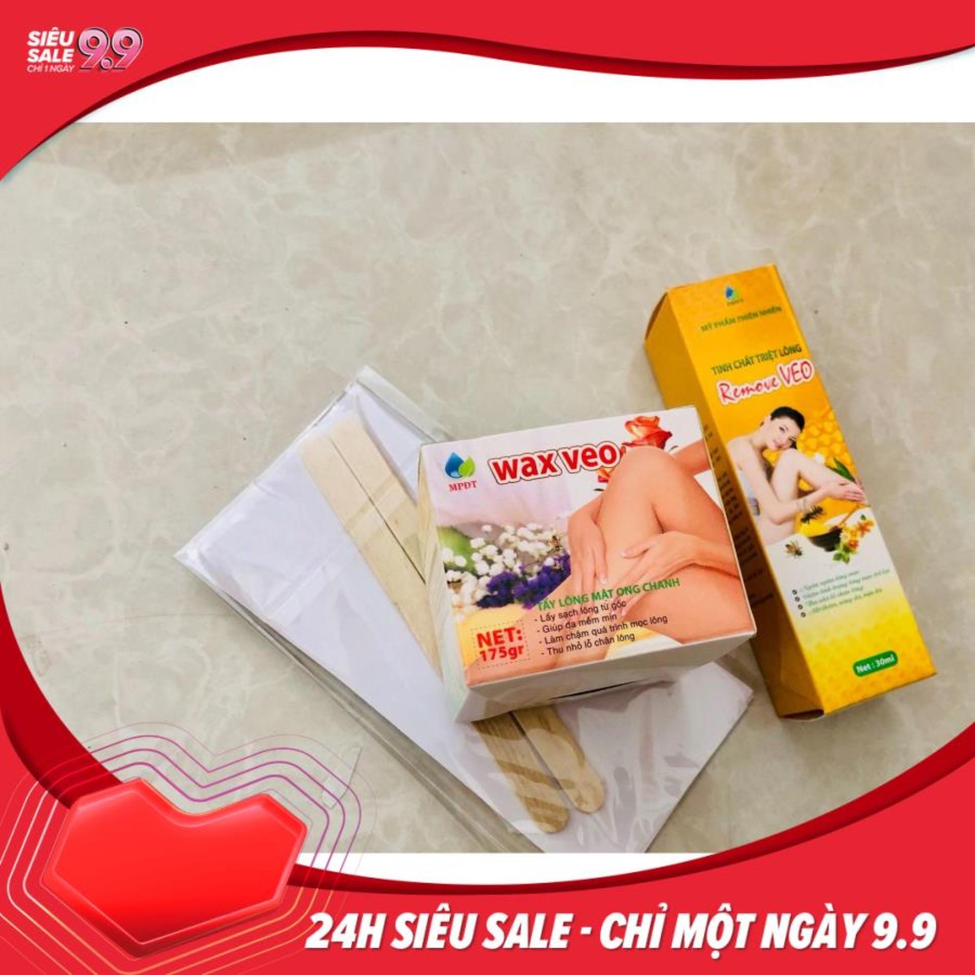 [HCM]Combo wax veo và tinh chất triệt tại nhà