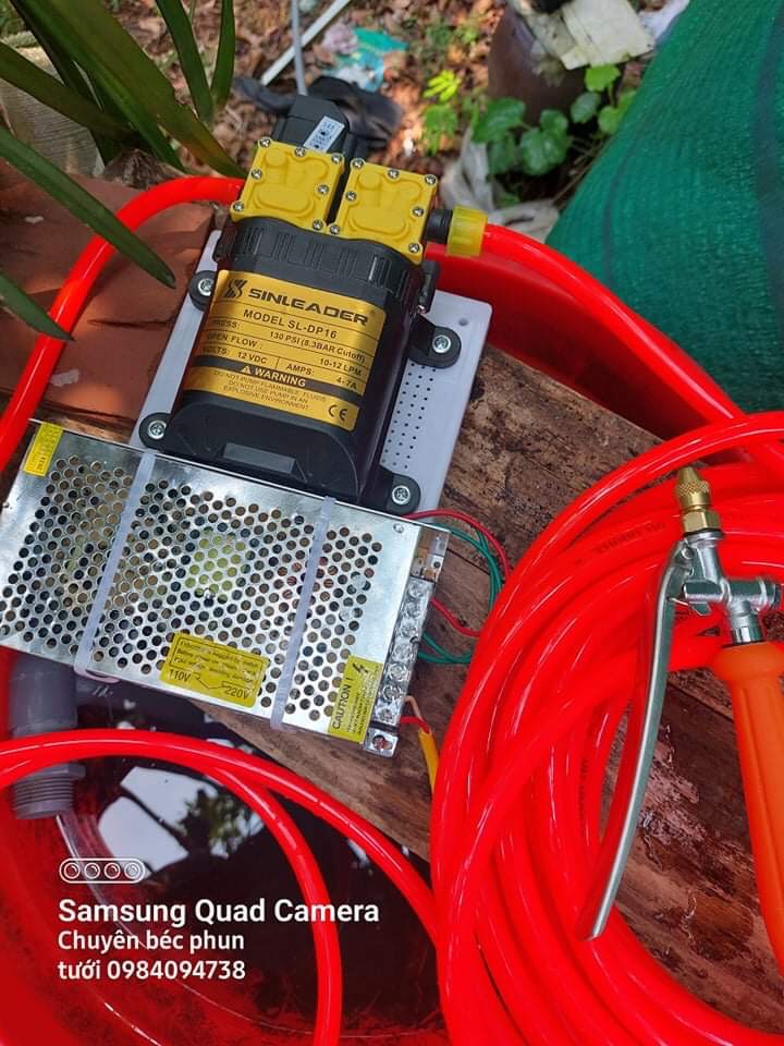 Trọn bộ máy đôi sinleader 12v rửa xe gia đình ( có video )