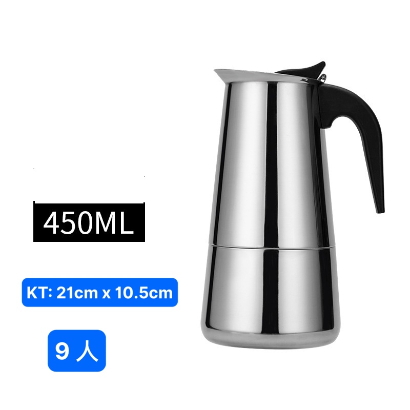 Bình Moka Pot Pha Cafe Bằng Inox [ Thép Không Gỉ ]
