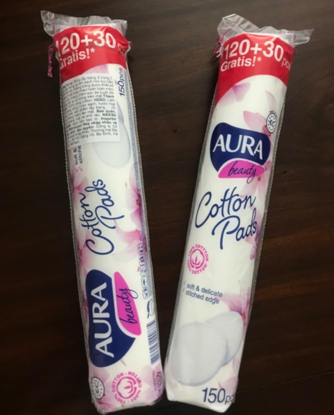 [HCM]combo 5 Bông Tẩy Trang Aura 150M