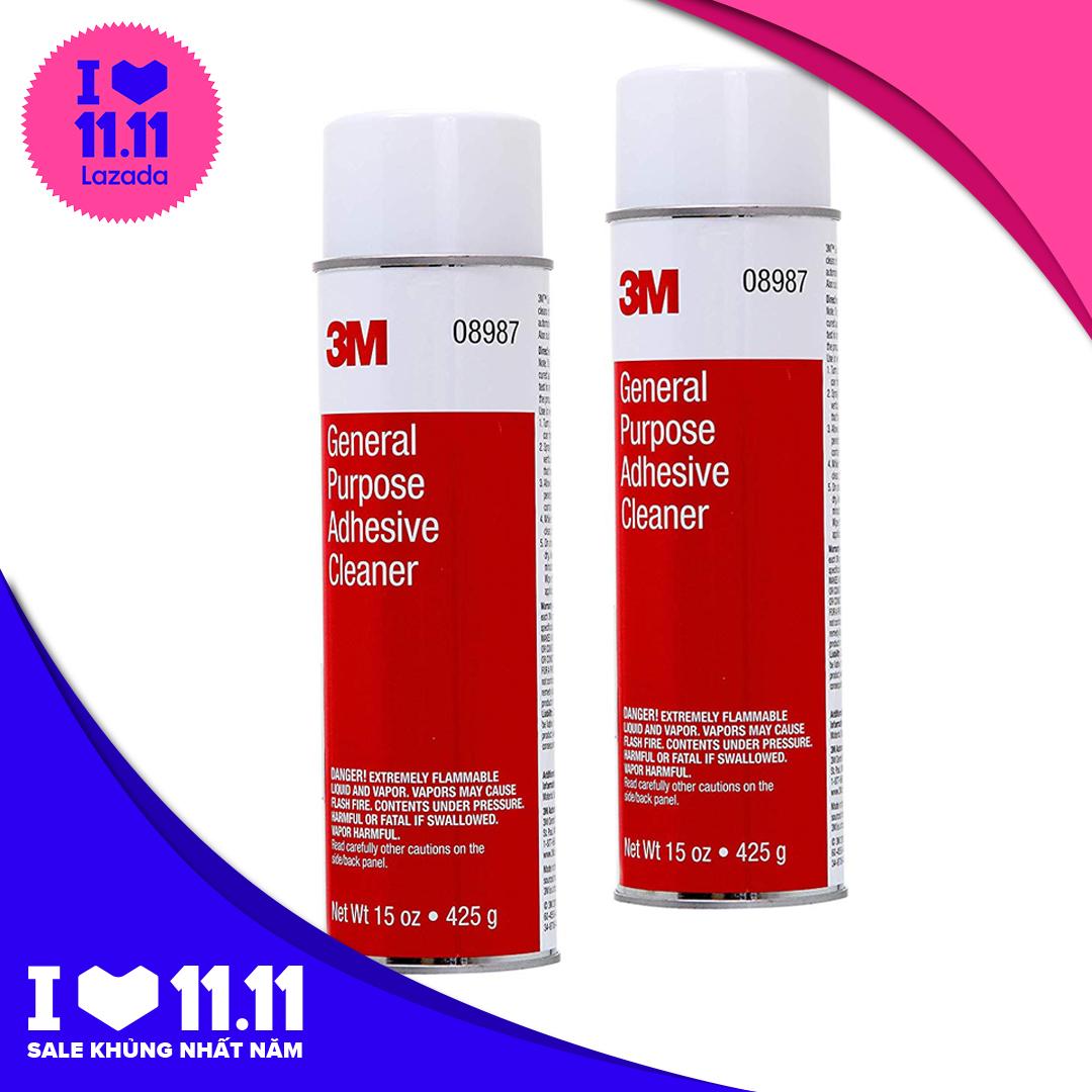 Bộ 2 chai Dung dịch tẩy đa năng - Tẩy nhựa đường 3M General Purpose Adhesive Cleaner 08987 425g