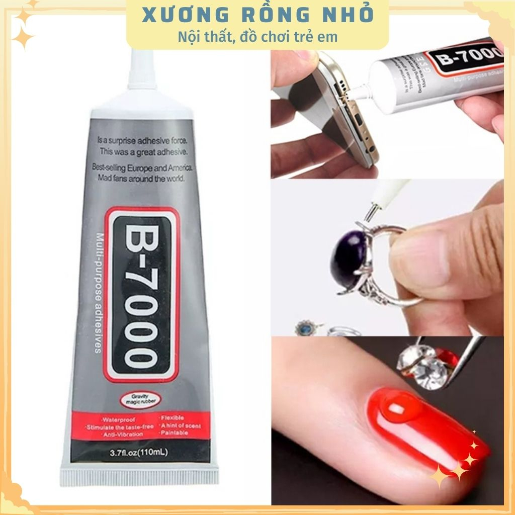 Keo gắn đa năng b-7000 lọ 100ml, lọ keo dính đa năng