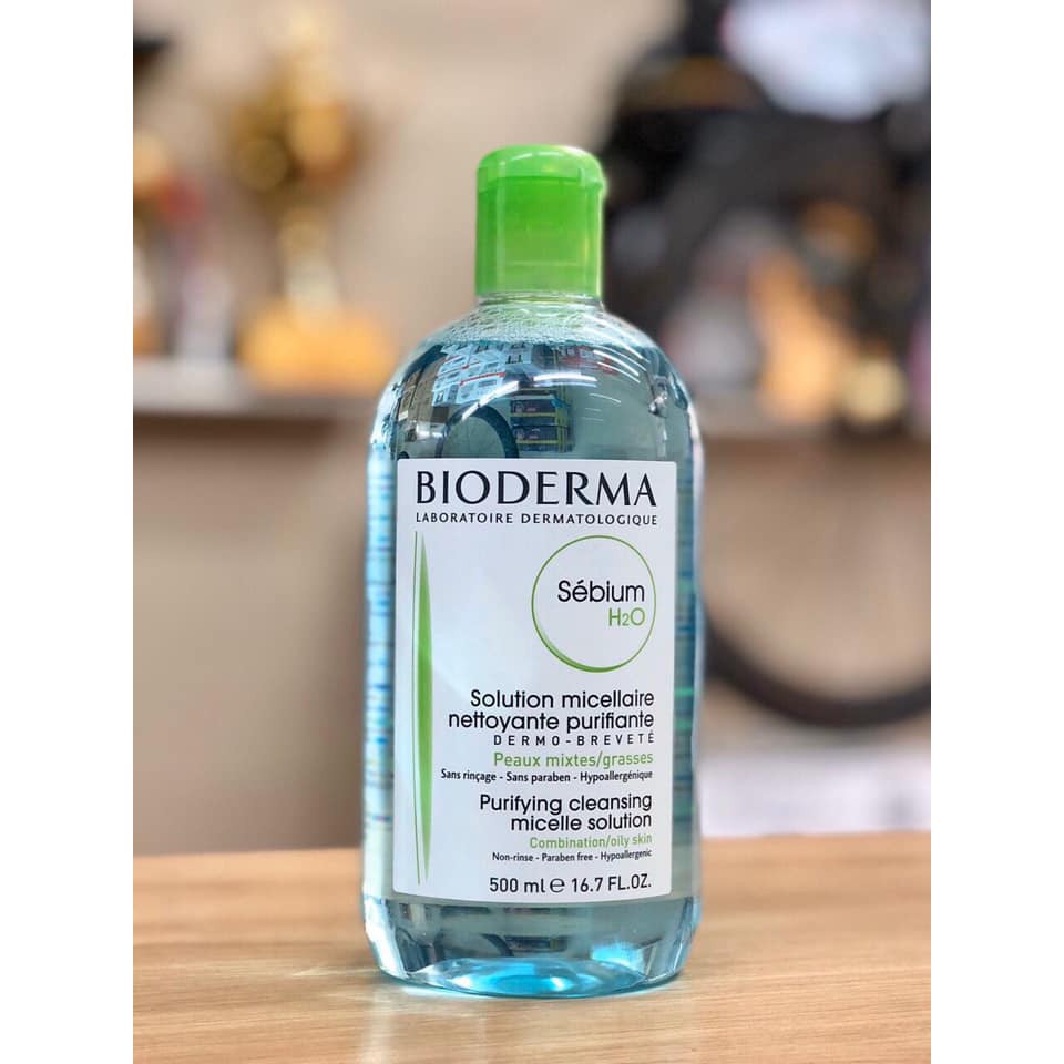 Nước Tẩy Trang Bioderma Xanh 500ml