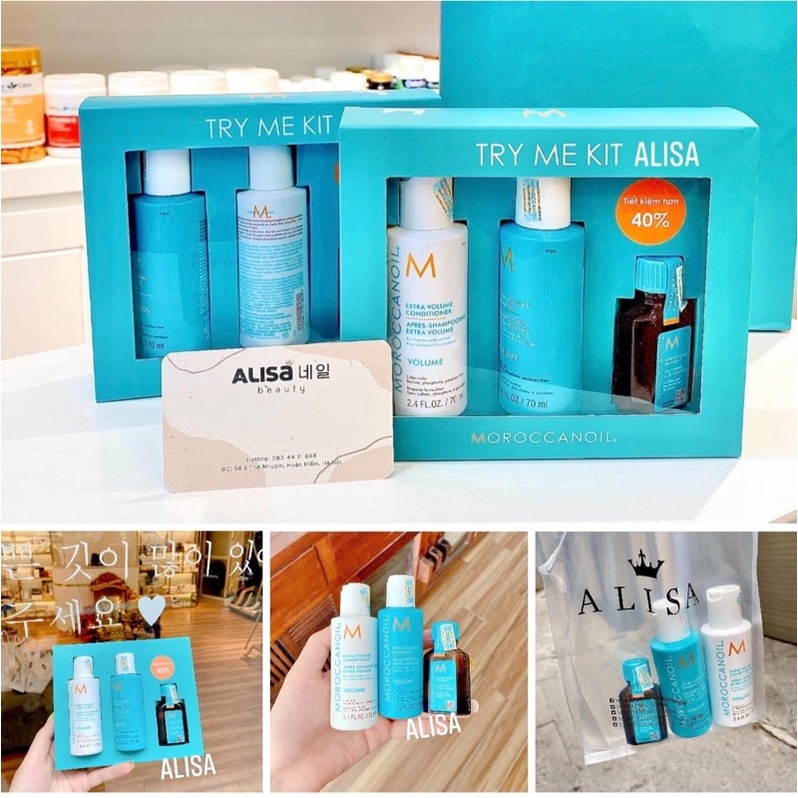 [Mã SKAMA8 giảm 8% đơn 300K] Set gội xả Moroc - ALISA