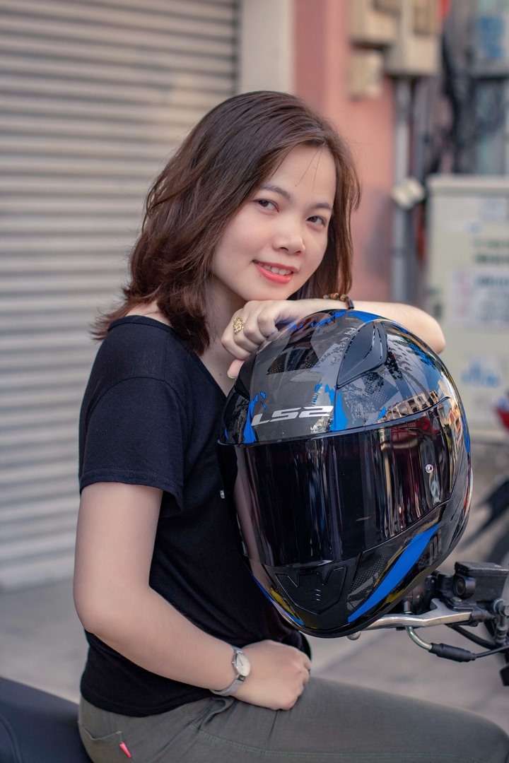 [CHÍNH HÃNG] MŨ BẢO HIỂM FULLFACE LS2 FF353 RAPID ĐEN XANH ( Tặng kèm khăn trùm ninja )
